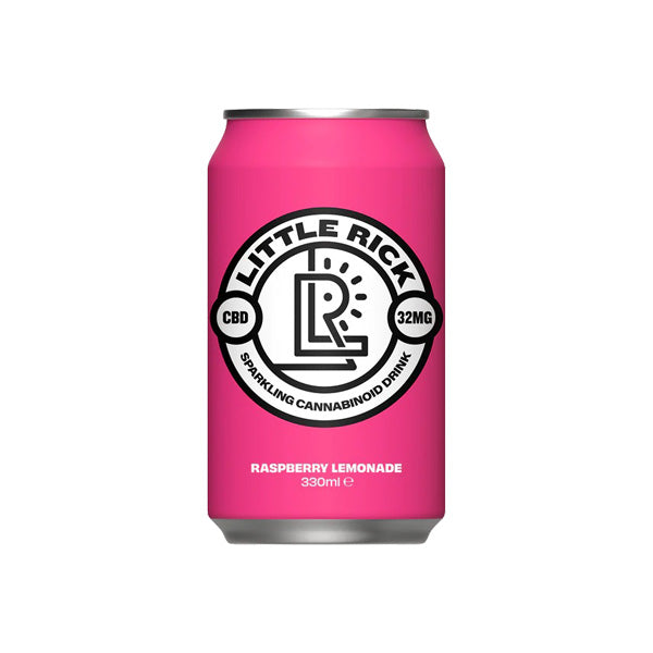 12 x Little Rick 32mg CBD Sparkling 330ml Raspberry Lemonade | Little Rick | CBD Products