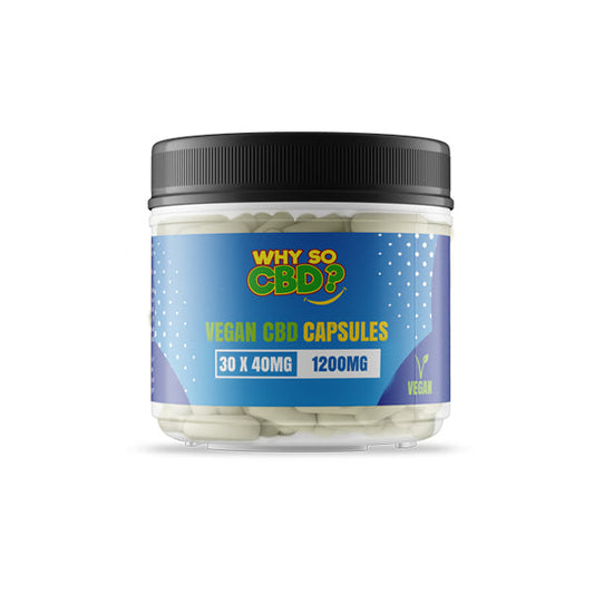 Why So CBD? 1200mg CBD Vegan Capsules - 30 Caps | Why So CBD | CBD Products