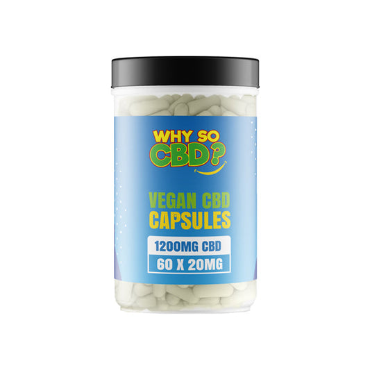 Why So CBD? 1200mg CBD Vegan Capsules - 60 Caps | Why So CBD | CBD Products