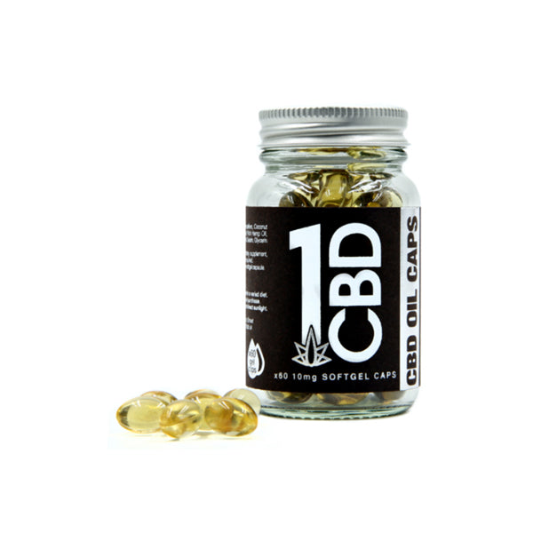 1CBD Soft Gel Capsules 10mg CBD 60 Capsules | 1CBD | CBD Products