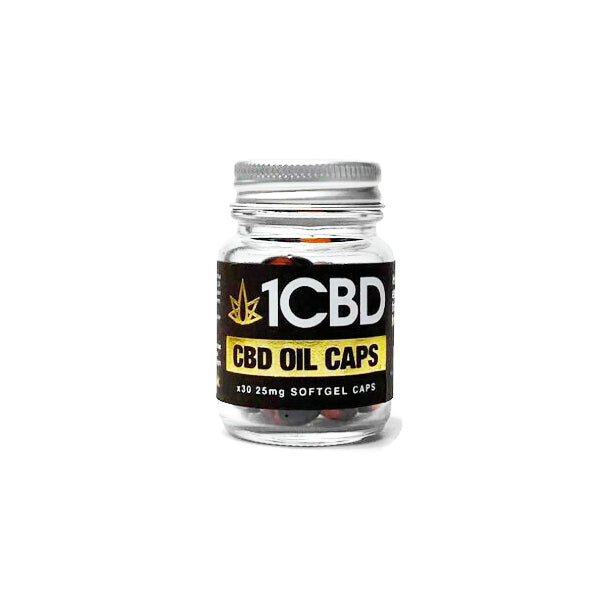 1CBD Soft Gel Capsules 25mg CBD 30 Capsules | 1CBD | CBD Products