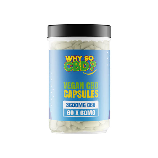 Why So CBD? 3600mg CBD Vegan Capsules - 60 Caps | Why So CBD | CBD Products