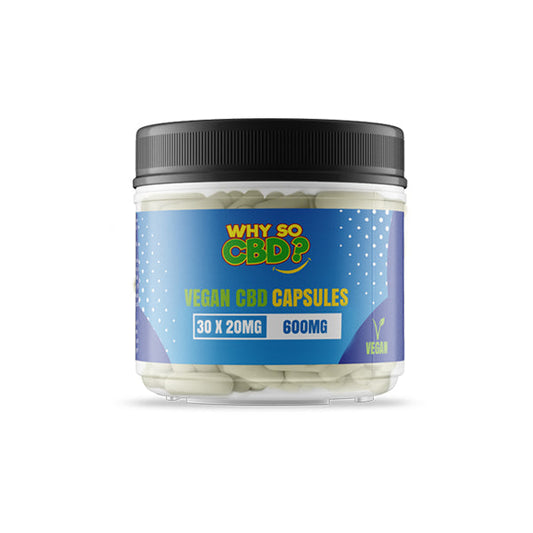 Why So CBD? 600mg CBD Vegan Capsules - 30 Caps | Why So CBD | CBD Products