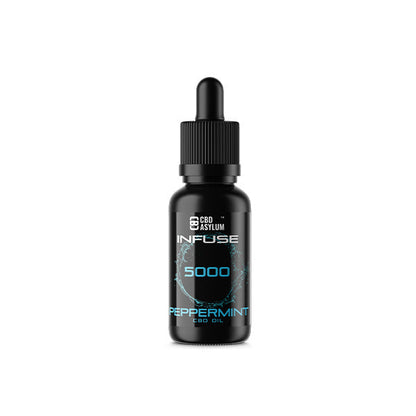 CBD Asylum Infuse 5000mg CBD Peppermint Oil - 30ml (BUY 1 GET 2 FREE) | CBD Asylum | CBD Products