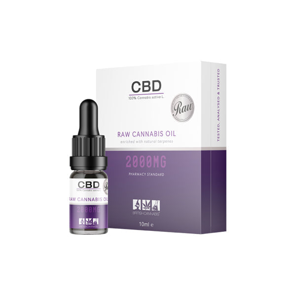CBD by British Cannabis 2000mg CBD Raw Cannabis Oil - 10ml | CBD by British Cannabis | CBD Products