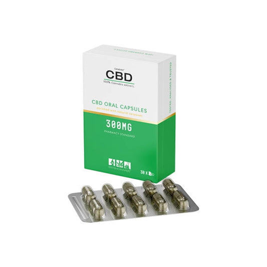 CBD by British Cannabis 300mg CBD 100% Cannabis Oral Capsules - 30 Caps | CBD by British Cannabis | CBD Products