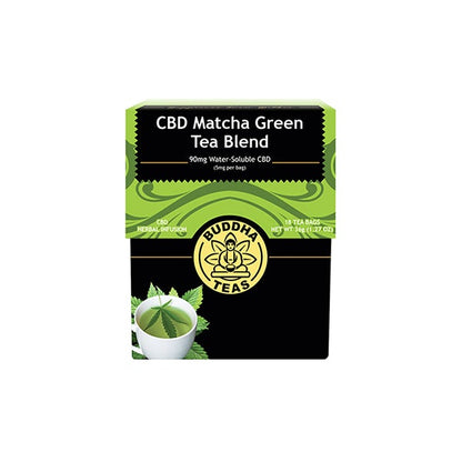 Buddha Teas 5mg CBD Tea Bags - Matcha Green Tea Blend | Buddha Teas | CBD Products