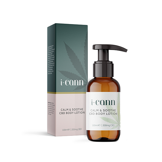 i-Cann Calm & Soothe: 200mg CBD Body Lotion - 100ml | i-Cann | CBD Products