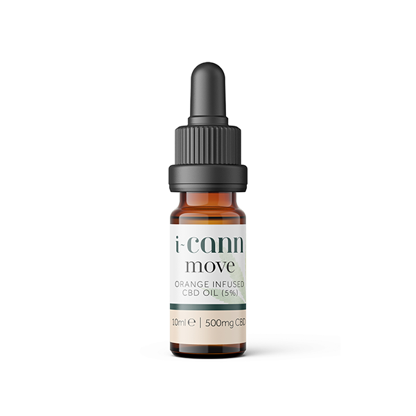 i-Cann Move 5% Orange Infused CBD Oil - 10ml | i-Cann | CBD Products