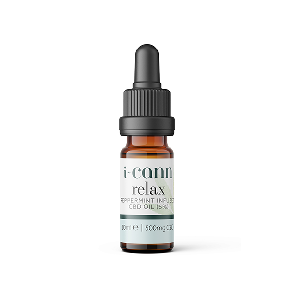 i-Cann Relax 5% Peppermint Infused CBD Oil - 10ml | i-Cann | CBD Products