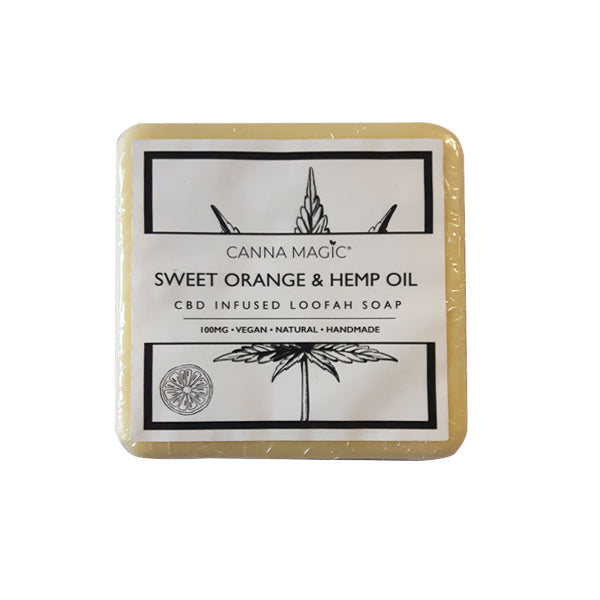 Canna Magic 100mg CBD Sweet Orange & Hemp Oil Soap 145g | Canna Magic | CBD Products