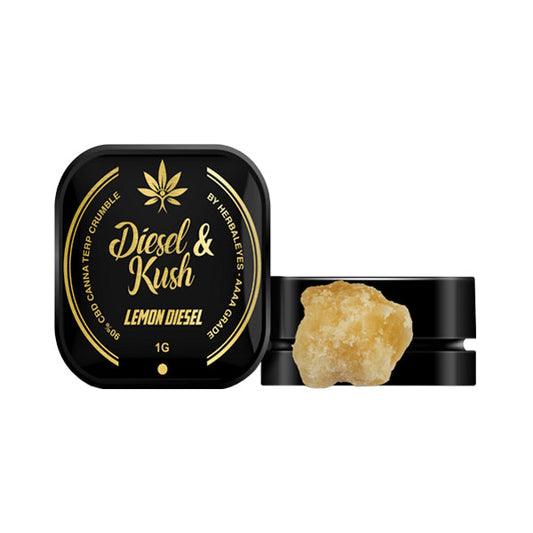 Diesel & Kush 900mg Canna Terp CBD Lemon Diesel Dab Slabs - 1g | Diesel & Kush | CBD Products