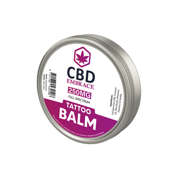 CBD Embrace 250mg Full Spectrum CBD Tattoo Balm | CBD Embrace | CBD Products