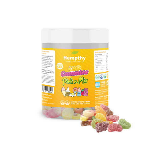 Hempthy 1200mg CBD Pick n Mix - 40 pieces | Hempthy | CBD Products