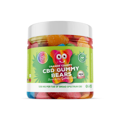 Orange County 1200mg CBD Gummy Bears - Small Pack | Orange County | CBD Products