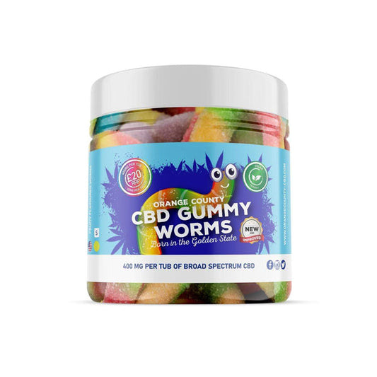 Orange County 400mg CBD Gummy Worms - Small Pack | Orange County | CBD Products