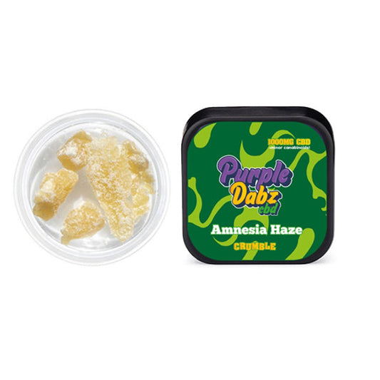 Purple Dabz by Purple Dank 1000mg CBD Crumble - Amnesia Haze (BUY 1 GET 1 FREE) | Purple Dank | CBD Products