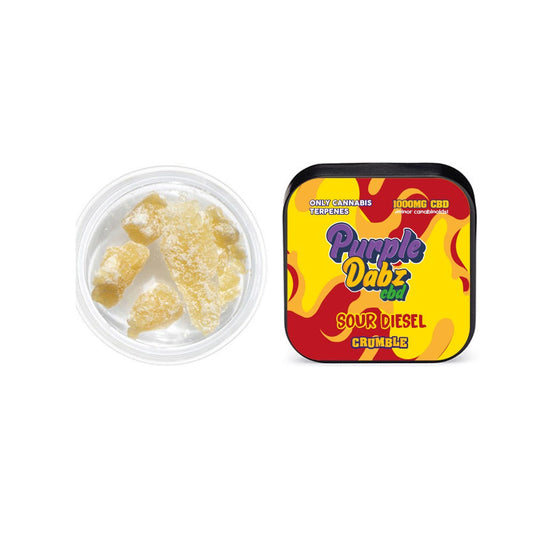 Purple Dabz by Purple Dank 1000mg CBD Crumble - Sour Diesel (BUY 1 GET 1 FREE) | Purple Dank | CBD Products