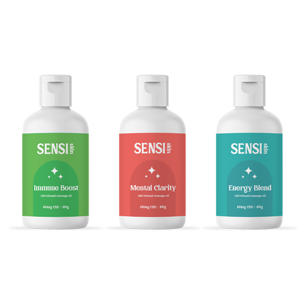 Sensi CBD 100mg CBD Massage Oil - 100ml (BUY 1 GET 1 FREE) | Sensi CBD | CBD Products