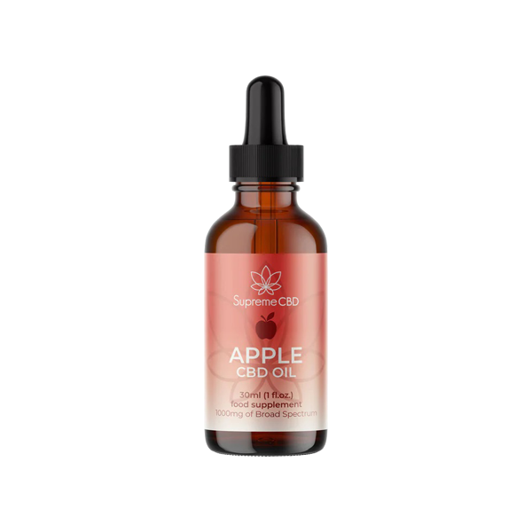 Supreme CBD 1000mg Broad Spectrum Apple CBD Oil - 30ml | Supreme CBD | CBD Products