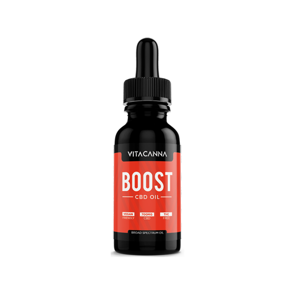 Vita Canna 700mg Broad Spectrum CBD Oil - 30ml CBD Products Boost,Relax,Multi Vitamin,Strength,Defence,Recovery,Focus Vita Canna Black