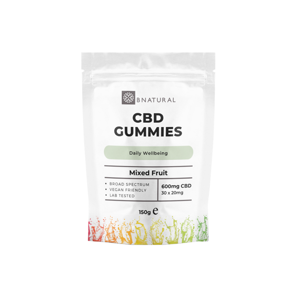 Bnatural 600mg Broad Spectrum CBD Mixed Fruit Gummies - 30 Pieces (BUY 1 GET 1 FREE) | Bnatural | CBD Products