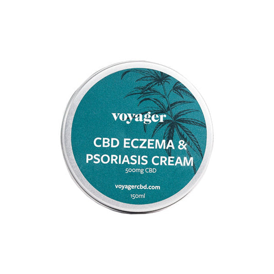 Voyager 500mg CBD Eczema & Psoriasis Cream - 150ml | Voyager | CBD Products