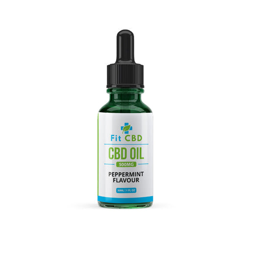 Fit CBD Tincture Oil 500mg CBD Peppermint 30ml | Fit CBD | CBD Products